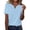 Blue, variant on Zeagoo Womens Summer Tops Casual Short Sleeve V Neck T-Shirts Business Dressy Work Blouses