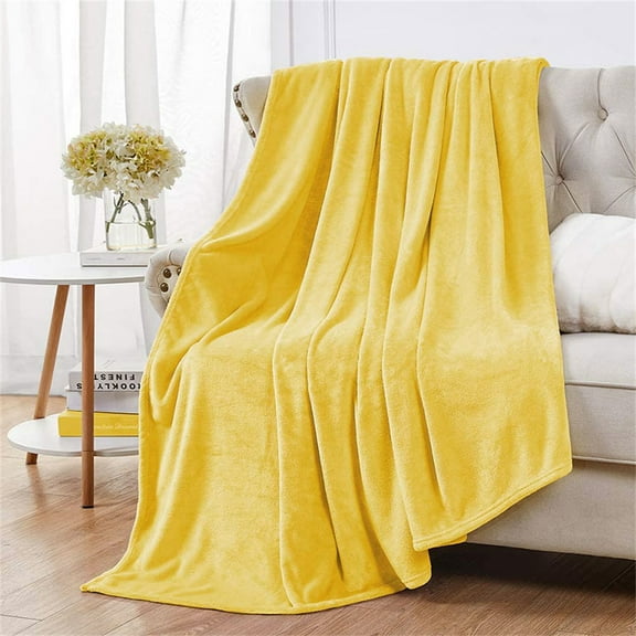 Throw Blanket for Sofa Bed, Beige Fleece Blanket King Size Luxury Double Side Fuzzy Blanket, 240GSM Warm Blanket 90x108 inches