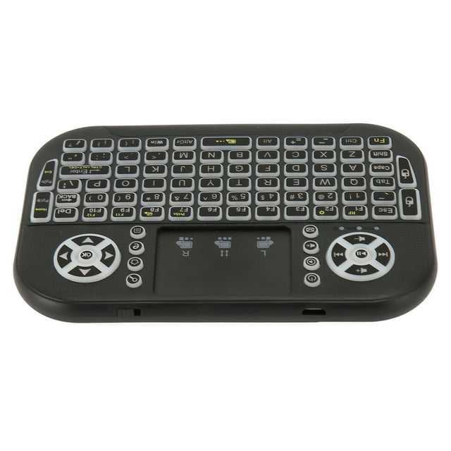 Backlit Mini Keyboard With Touchpad Backlit Portable Keyboard With Remote Control 2.4ghz Mini Keyboard Mini Keyboard With Touchpad 2.4GHz Mini Keyboard With Touchpad Backlit
