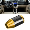 thumbnail image 4 of Universal Carbon Fiber Automatic Wave Stick Head Shift Knob Modification Accessory(Gold), 4 of 9