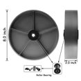 thumbnail image 4 of SY America Roue en Fonte d'Acier Robuste 8 Pouces 4 Pack avec Roulement à Roulettes et Bague en Acier Largeur Supplémentaire 2 Pouces Capacité Totale 5200 lbs (8 Pouces Lot de 4), 4 of 4