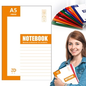 HUASHENG Composition Notebook Wide Ruled 1Pack 30\40sheets A5 Size Notebooks For School Notebooks For Work Wide Ruled Notebook