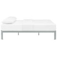 thumbnail image 3 of Modway Corinne Modern Sturdy Powder Coated Steel Queen Bed Frame in Gray, 3 of 5
