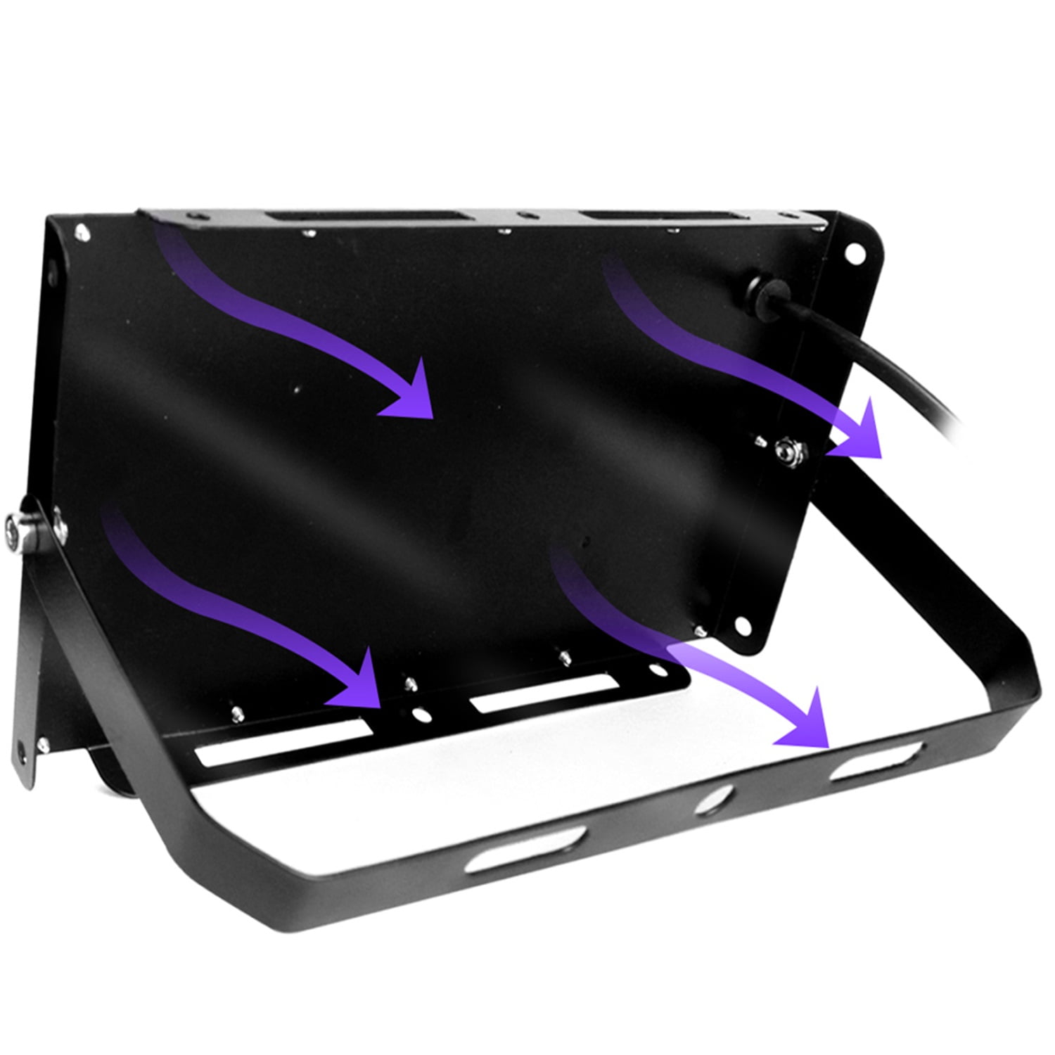 OUSIDE 1PCS 300W Flood Lights, Blacklight Flood Light with Plug and Switch,for Glow Party, Halloween, Fluorescent Poster, Body Paint
