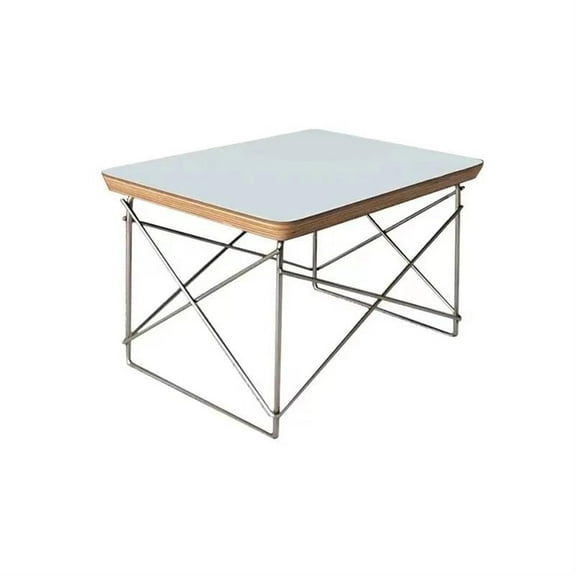 Rectangle Modern Design White Stainless Steel Living Room Bedroom Small Space End Table
