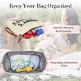 thumbnail image 3 of Bolsa de pañales estampada con 2 organizadores para mamá, color beige, 3 of 7