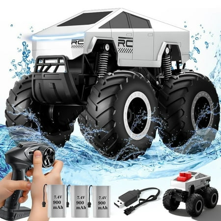 1:16 RC Monster Truck Remote Control Car 4WD RC Monster Truck with 3Batteries Car Toys for All Terrain,Boys 2025 Christmas Kids Birthday Gift