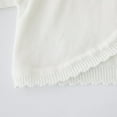 thumbnail image 5 of GYRATEDREAM Girls' Knitted Bolero Cardigan Sweater Kids Long Sleeve Button Closure Cropped Knitwear Cover Up for 7-8Y White, 5 of 10