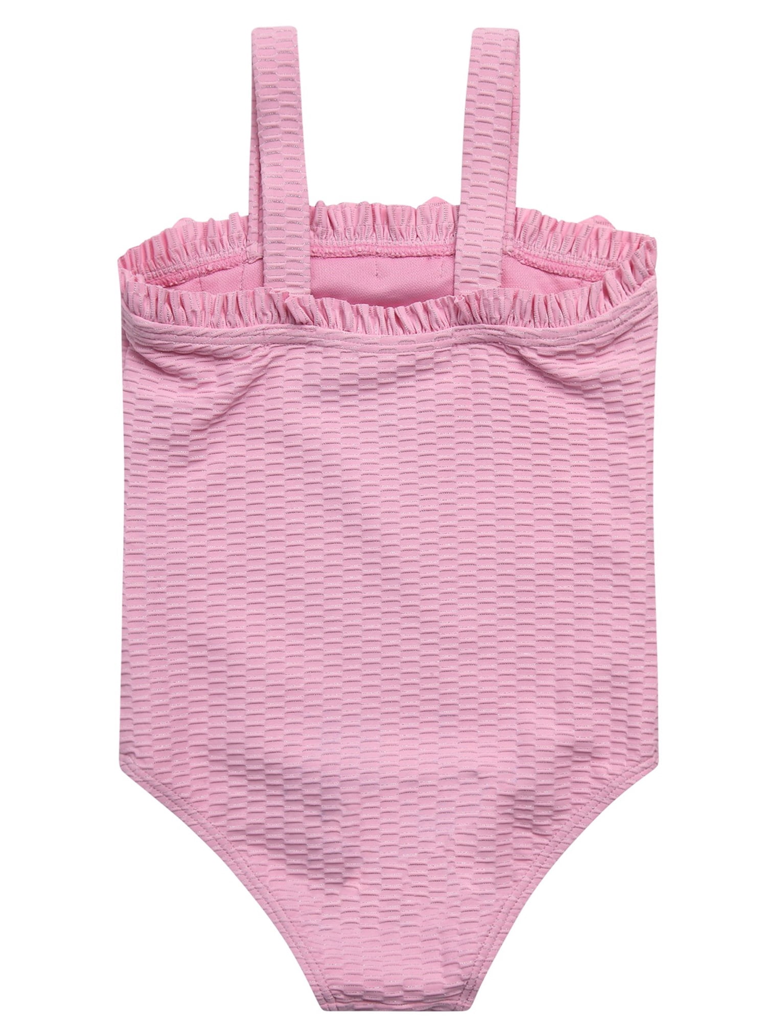 Jessica Simpson Baby and Toddler Girls' One-piece Swimsuit with Floral applique, Sizes 12M-5T