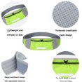 thumbnail image 3 of Hukapapa Nylon deportes al aire libre maratón correr fitness bolso ajustado cinturón invisible verde, 3 of 5