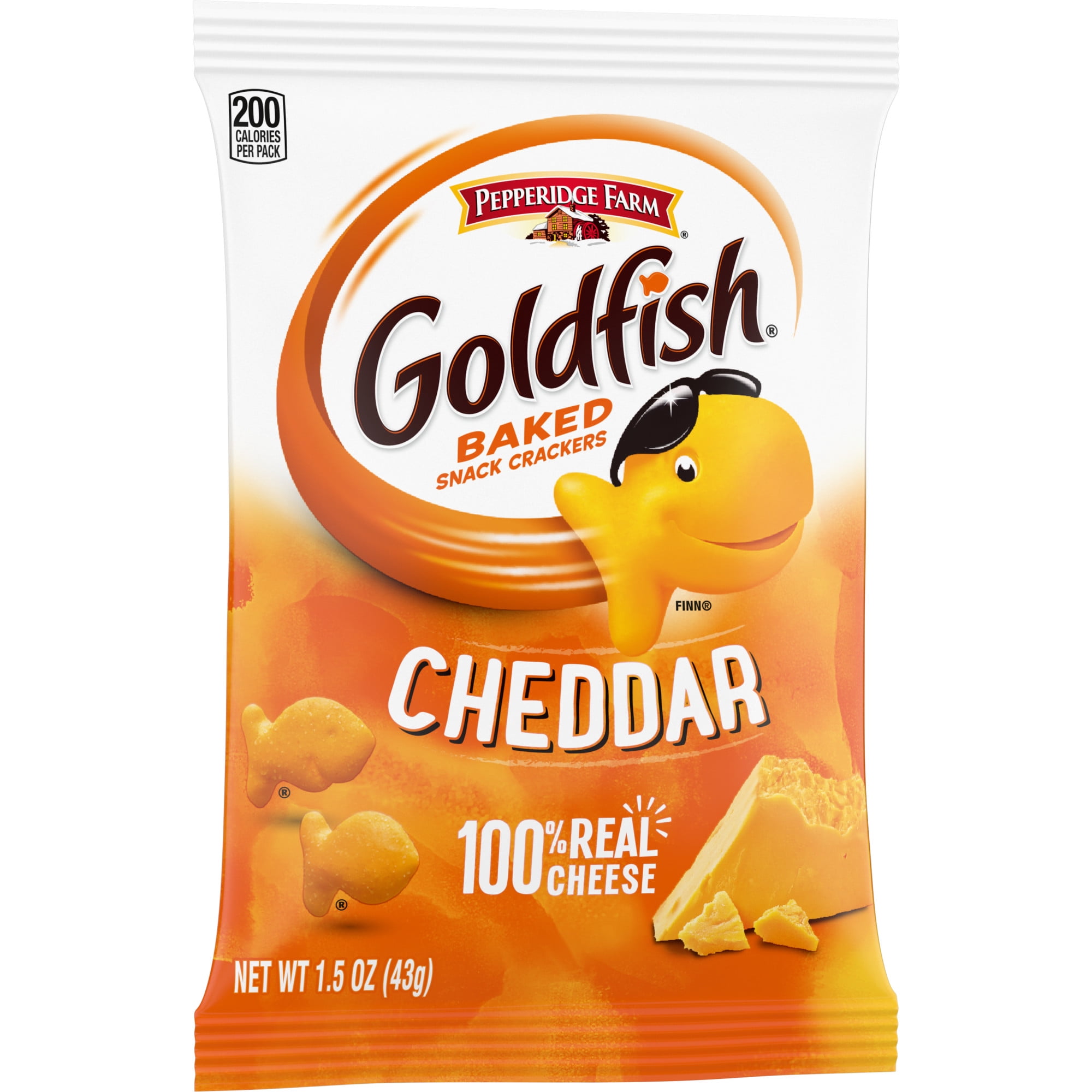 Pepperidge Farm Goldfish Cheddar Crackers, 1.5 oz. Single-Serve Snack Pack