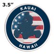thumbnail image 2 of Kauai, Hawaii ATV / OHV American Flag 3.5 Inch Iron Or Sew On Embroidered Fabric Badge Patch Extreme Sports Iconic Series, 2 of 2