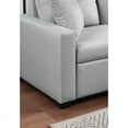 thumbnail image 3 of Francine Gray Linen Fabric Reversible Sleeper Sectional Sofa with Storage Chaise, 3 of 7