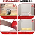 thumbnail image 4 of Stainless Steel Kick Plate, MODANU Peel and Paste Kickplate Base Cover, Baseboard Molding Trim for Wall, Door, Kitchen Cupboard, Dishwasher Toe - Anti-Scratch Protection (6.5ft x 3.9in, Gold), 4 of 5