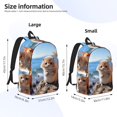 thumbnail image 4 of Balery Cute Guinea Pig Sea Vintage Canvas Backpack for Men and Women - Large Capacity, Durable Travel Laptop Bag for School, Work, Hiking, and Outdoor Activities-Small, 4 of 7