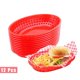 thumbnail image 1 of Tutuviw - Paquete de 12 cestas de plástico para comida rápida, reutilizables, para pan, pollo frito, hamburguesas, sándwiches, papas fritas y frutas, 1 of 8