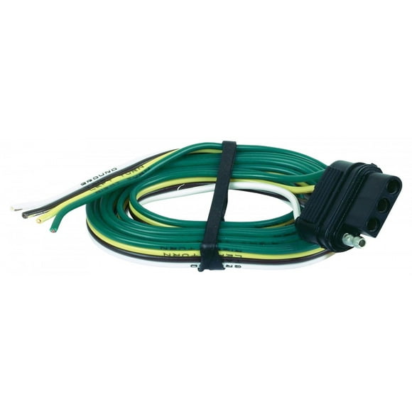 Trailer Connector, 4-Pole Flat Molded, Female, Rubber -48035