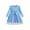 Blue, variant on Coerni Kids Girls Patchwork Dress Long Sleeve Knit Top Dress with Tulle Hem A Line Sundress Baby Gradient Tulle Princess Dress