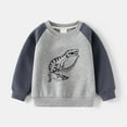 thumbnail image 3 of Tfken Sweatshirt For Toddler Boys Long Sleeve Crew Neck Color Block Pullover Shirts Fleece Cozy Tops Child Size 4-5 Years, 3 of 3