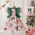 thumbnail image 2 of Girls Christmas Dress Girls Christmas Party Dress Child Xmas Girls Dress Party Dance Kids Christmas Princess Pageant Gown Girls Dress, 2 of 9