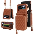 thumbnail image 1 of MYKOMI for Samsung Galaxy Z Flip 4 Case with Card Holder and Adjustable Strap, Stylish and Versatile Accessory, Heavy Duty Shockproof Case for Galaxy Z Flip 4, 1 of 6