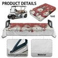 thumbnail image 6 of Yuyamidu Christmas Golf Cart Seat Covers Cute Snowman Golf Cart Cushion Covers Flannel Warm Club Car Cushion Covers Outdoor Decorations, Red, 6 of 8