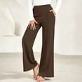 thumbnail image 4 of Kilaqueen Womens Dress Pants Business Casual Pull On Wide Leg Office Work Slacks High Waisted Front Seam Stretchy Dressy Trousers, 4 of 9