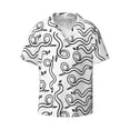 thumbnail image 6 of Kdxio Men's Hawaiian Shirt for Men Short Sleeve Shirt Hand Drawn Snake Summer Casual Holiday Beach Button Down T-Shirts, 6 of 7
