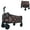 Brown, variant on GDF Studio Expandable Dual-Layer Utility Wagon, Extra Storage Space, Lightweight Folding Cart, Swivel Wheels, Pink