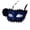 A002- Blue, variant on Lace Masquerade Mask for Women 8 Inch Venetian Masquerade Masks Halloween Floral Mask Accessory for Masquerade Party Mardi Gras Events Green, 1 Pack