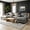 127" Grey, variant on Shaiailed 131" Gray Oversized Modular Sectional Sofa with 2 ottomans,U Shaped Sectional Couch with 2 Throw Pillows,Upholstered Chenille Couch for Apartment & Living Room