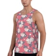 thumbnail image 2 of Haiem Rose Flowers Men Workout Tank Top Gym Bodybuilding Sleeveless Muscle T Shirts Athletic Tank Breathable Workout Shirt-Small, 2 of 9