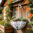 thumbnail image 6 of Cadancy Wall Hanging Planter Basket with Metal Frame, Umbrella Shaped Flower Pot Holder for Indoor Outdoor Plants, Decorative Garden Wall Mounted Vase, 6 of 9