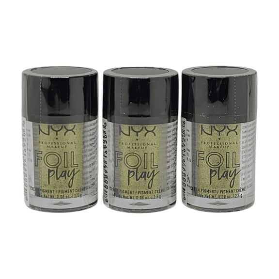 3 Pack NYX Foil Play Cream Pigment Eyeshadow - 05 Happy Hippie