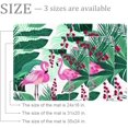 thumbnail image 2 of Indoor Doormat for Home Entrance Entry Way 24"x16" Flamingo Tropical Palm Tree Non Slip Welcome Mat 3D Digital Print Machine Washable Outdoor Rugs, 2 of 7