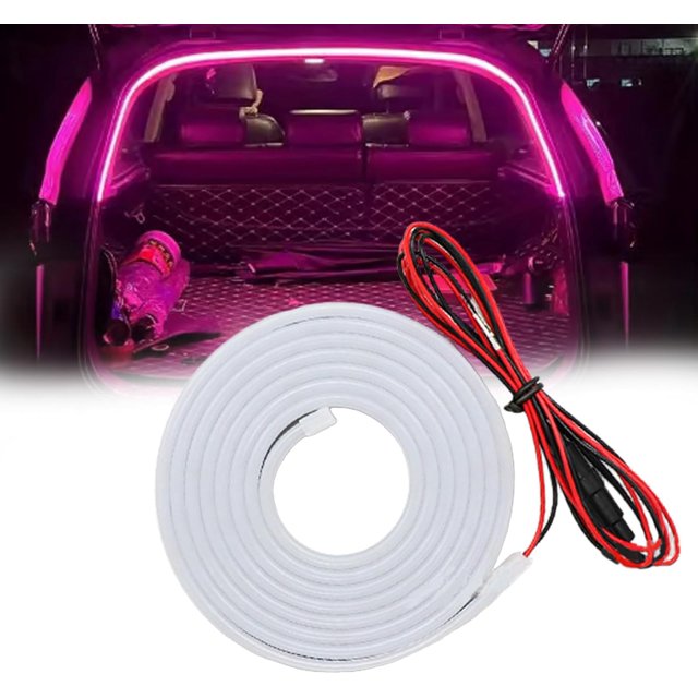 Dynamic Flowing Car Trunk Light Strip, 78/157 Inch Cuttable Car Trunk LED, Trunk Led Light Strip, Led Strip Lights for Trunk Cargo Area & Interior Decoration (Purple, 4m/157in)