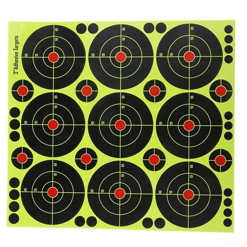 90 Pcs Shooting Targets Reactive Splatter Shot Rifle Fluorescent Paper Targets 