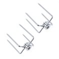 thumbnail image 4 of WESIEVYA 1 Pair Stainless Steel Bbq Barbecue Tool Rotisserie Meat Forks For Adults Grilling Utensil Set 4.9*2.8*2.6In, 4 of 8
