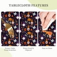 thumbnail image 3 of Halloween Tablecloth 60 inch Round, Durable Table Cover for Kitchen Dining Room, Holiday Tablecloth for Party Dinner, 3 of 5