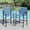 Blue-stable, variant on Vicllax Outdoor Swivel Bar Stools Patio Chair Set of 2 Rattan Modern for Garden Pool Lawn (Gray)