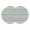 Sage Green, variant on Navy Blue Grey Striped Round 15 Inch Placemats Set of 4, Horizontal Lines Simple Minimalist HeatResistant Non Slip Place Mats for Dining Table, Wipeable Braided Kitchen Table Mats for Housewarming