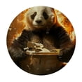 thumbnail image 4 of Acheng Panda Bear Round Tablecloth Outdoor Fitted 100% Polyester Fiber for Picnic Dining Kitchen Farmhouse 54-58, 4 of 8