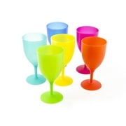 Imperial Home 14 oz. Reusable Plastic Picnic Goblets (Set of 4) by Imperial Home