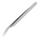 thumbnail image 1 of Pinzas de extensión de pestañas Pinzas de rollo profesionales antideslizantes Injerto Extensión de pestañas individuales Acero inoxidable Punta curva de precisión Plata 1 pieza, 1 of 3