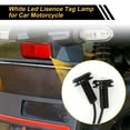 thumbnail image 3 of Unique Bargains 2 Pcs License Plate Light 12V Led Tag Lamp for Car Motorcycle Waterproof White License Plate Light, 3 of 7