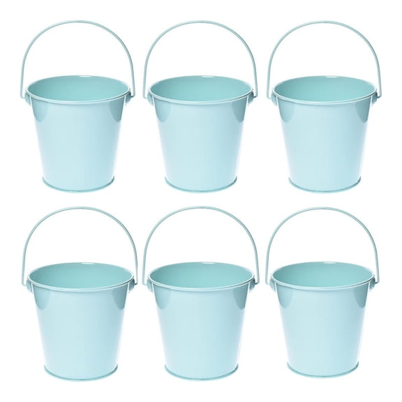 Flower Pots For Indoor Plants 6Pc Christmas Decorative Ornament Metal Crafts Tinplate Plant Planter Pots For Plants