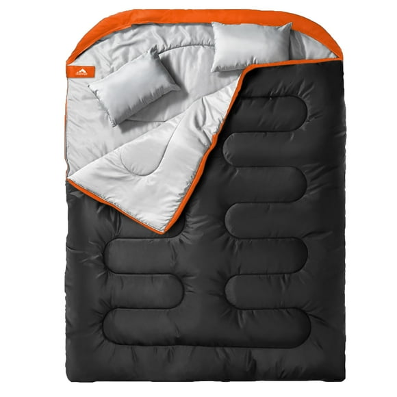 Saco de Dormir MEREZA Doble para Adultos con Almohada Talla XL
