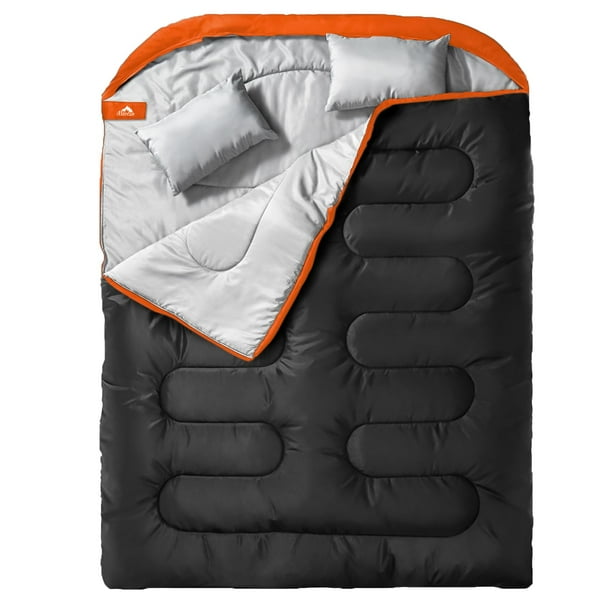 Saco de Dormir MEREZA Doble para Adultos con Almohada Talla XL