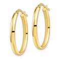 thumbnail image 2 of FJC Finejewelers 10k Polished Oval Hoop Earrings, 2 of 2