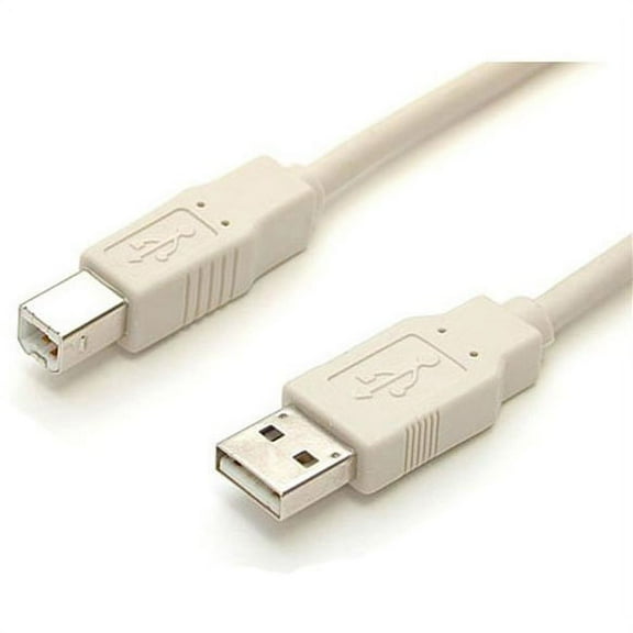 StarTech.com USBFAB_15 15 ft. Beige A to B USB 2.0 Cable - Male to Male